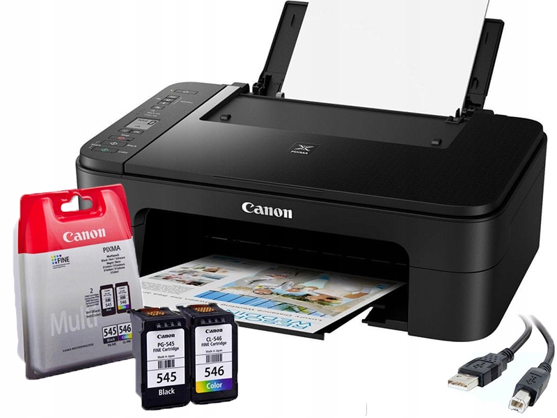 Multifunkčná atramentová tlačiareň Canon Pixma TS3350 / TS3150 (farebná) + kábel USB AB pre skener a tlačiareň 1,8 m